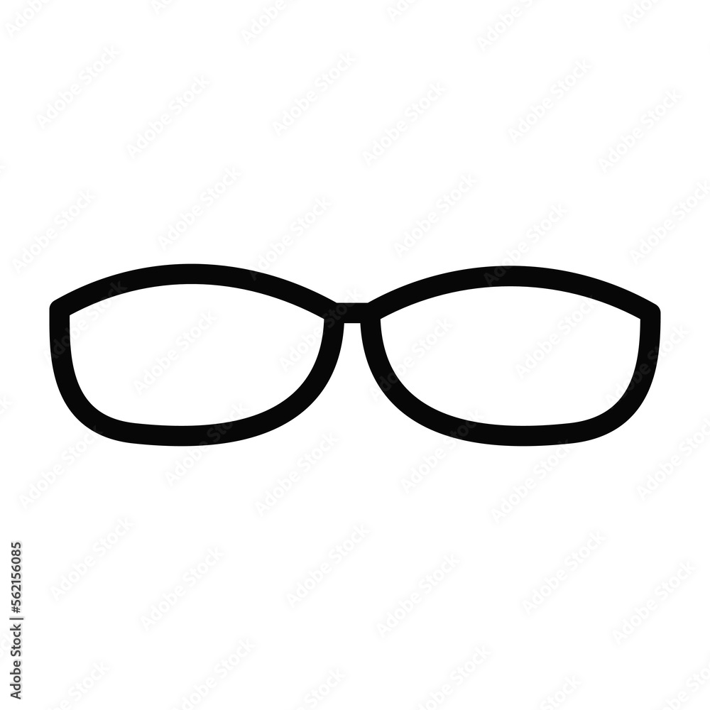 Glasses line icon isolated on white background. Black flat thin icon on modern outline style. Linear symbol and editable stroke. Simple and pixel perfect stroke vector illustration. Glasses line icon isolated on white background. Black flat thin icon on modern outline style. Linear symbol and editable stroke. Simple and pixel perfect stroke vector illustration.