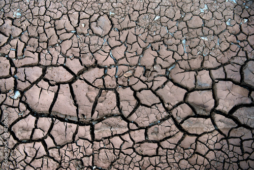 dry cracked earth photo