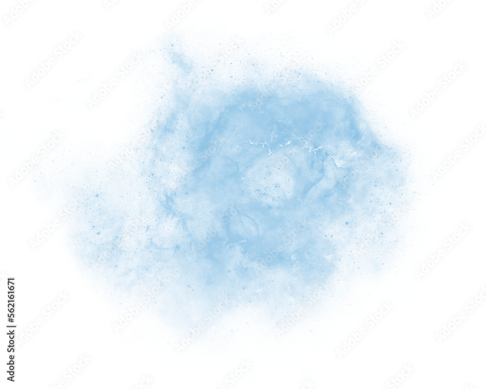 Blue powder abstract