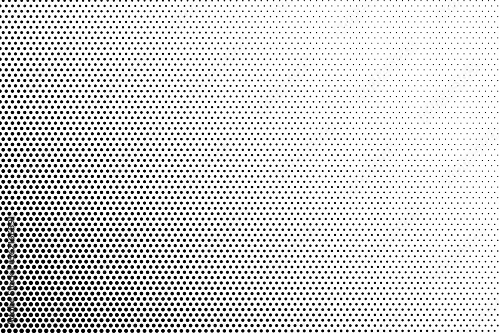 Monochrome Dots Background. Fade Texture. Vintage Pop-art Backdrop. Grunge  Black and White Overlay. Vector illustration. Stock Vector | Adobe Stock