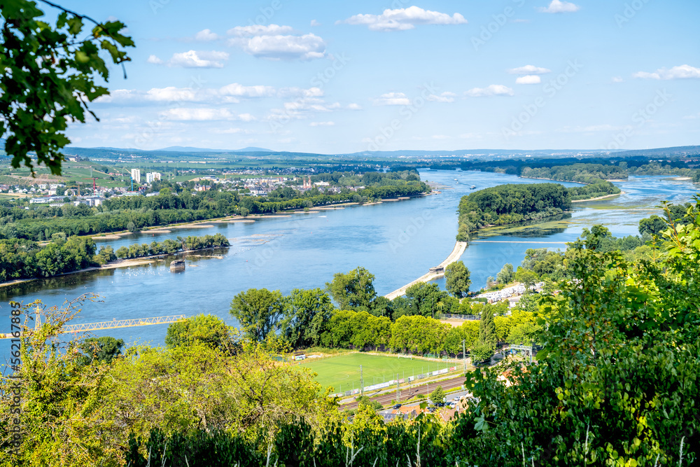 Blick vom Rochusberg, Bingen am Rhein, Deutschland 