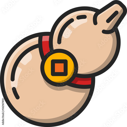 calabash filled outline icon