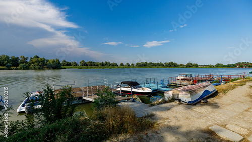 The harbor of Mila 23 in the Danube Delta in Romania