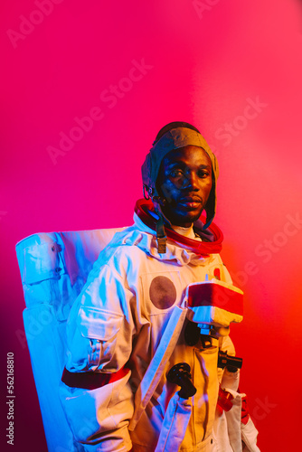Cinematic image of an astronaut.