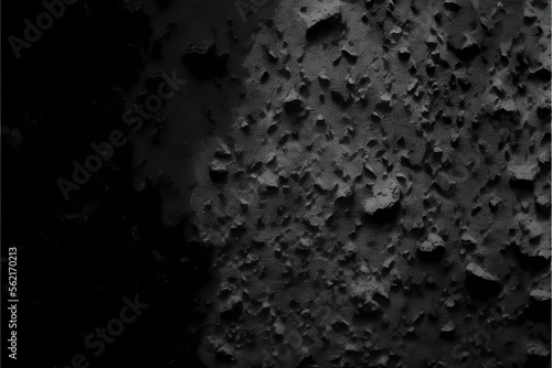 ﻿A close up of a black surface - Generative AI