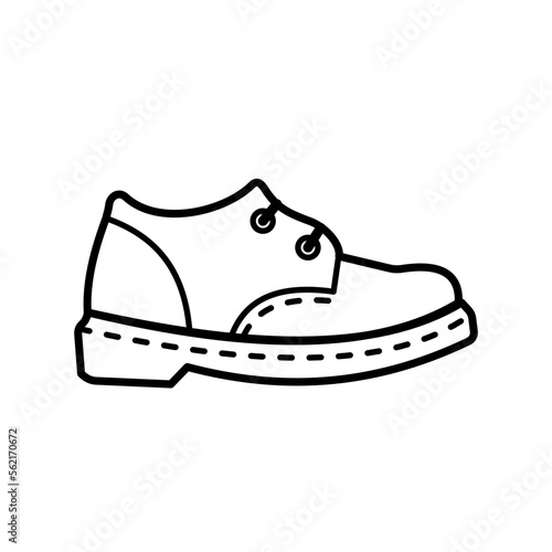 shoe, brogue - vector icon