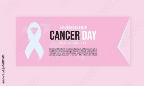 World Cancer Day Banner Design Vector, World Cancer Day - 4 February 2022, World Cancer Day 2023