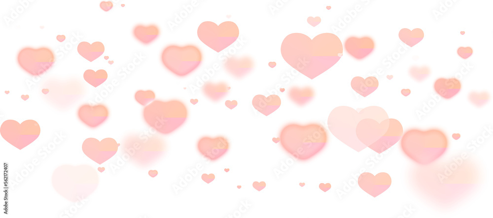 Hearts confetti bokeh pink Hearts confetti bokeh pink