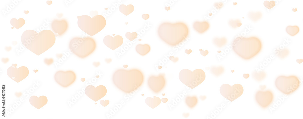 Hearts confetti bokeh orange Hearts confetti bokeh orange