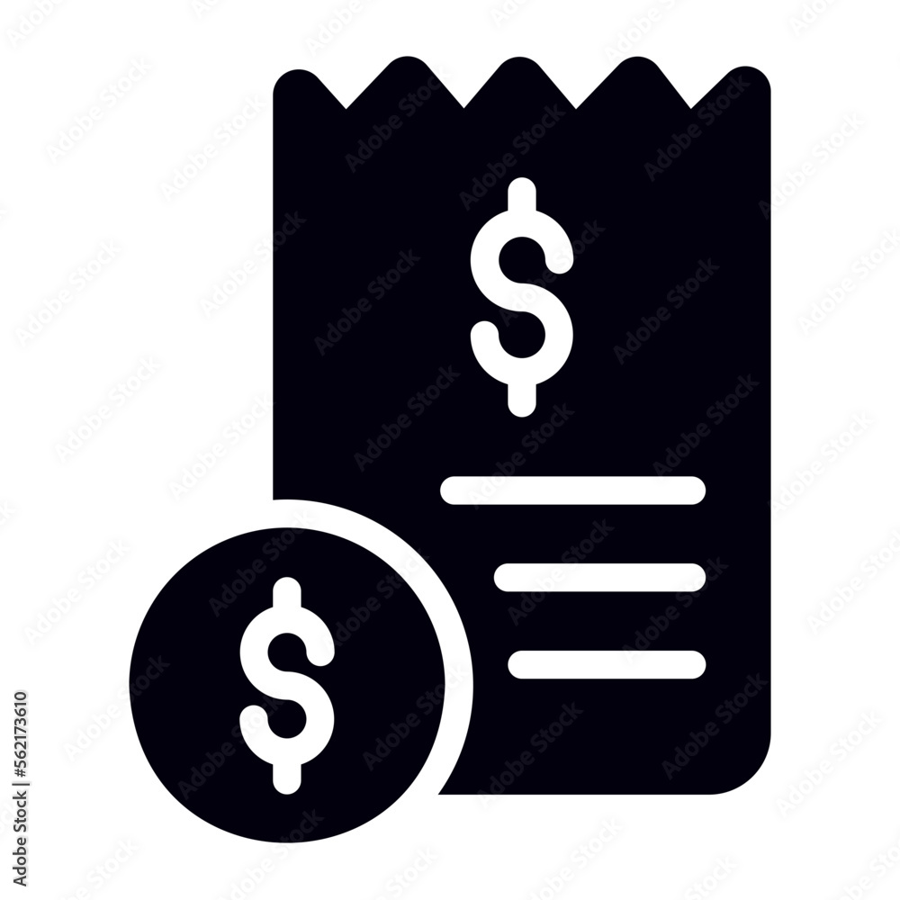 invoice glyph icon invoice glyph icon