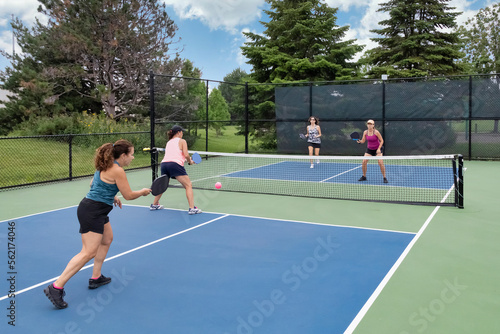 Doubles Game of Pickleball photo