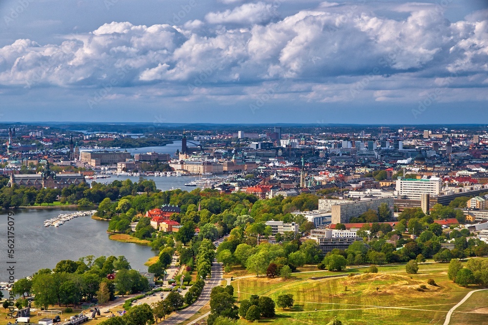 Stockholm Sweden - aerial view
