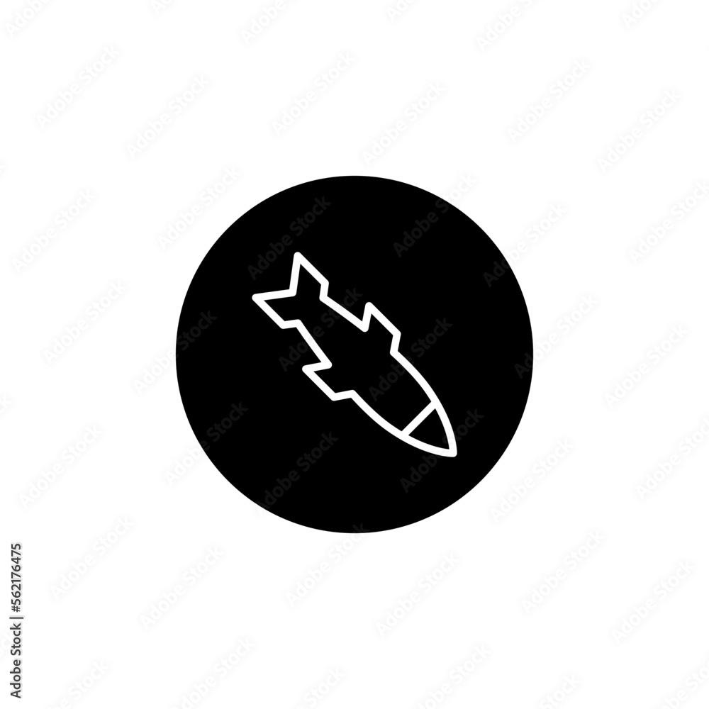 Missile icon vector logo design template Missile icon vector logo design template