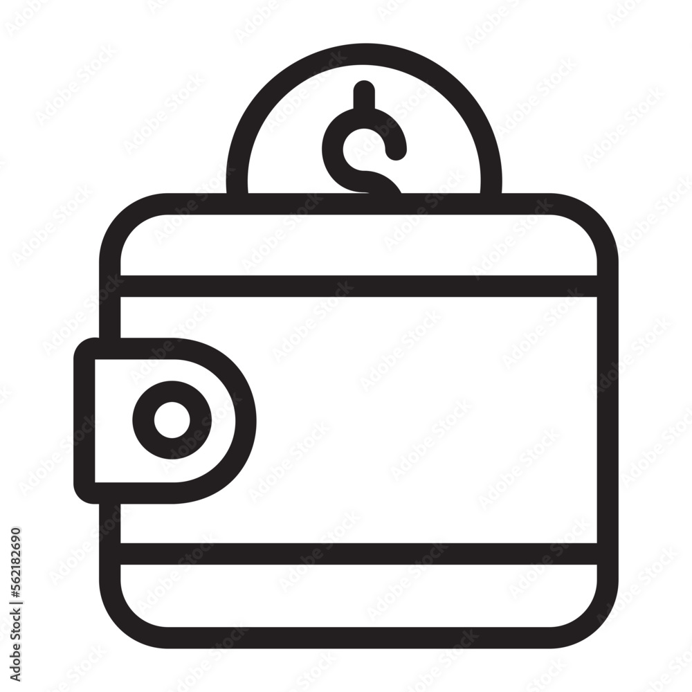 wallet line icon wallet line icon