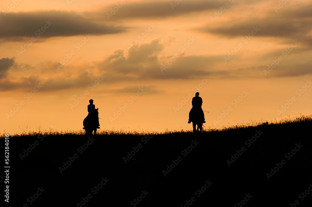 Fototapeta premium Romantic horseback ride