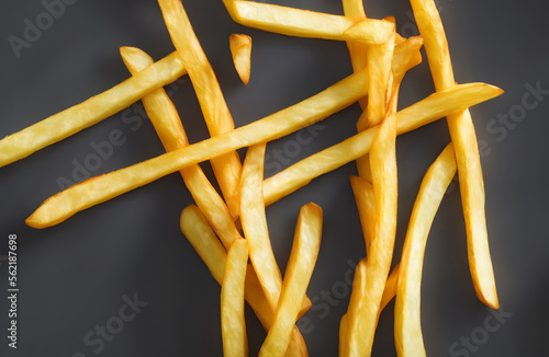 Illustration of french fries  generative ai
