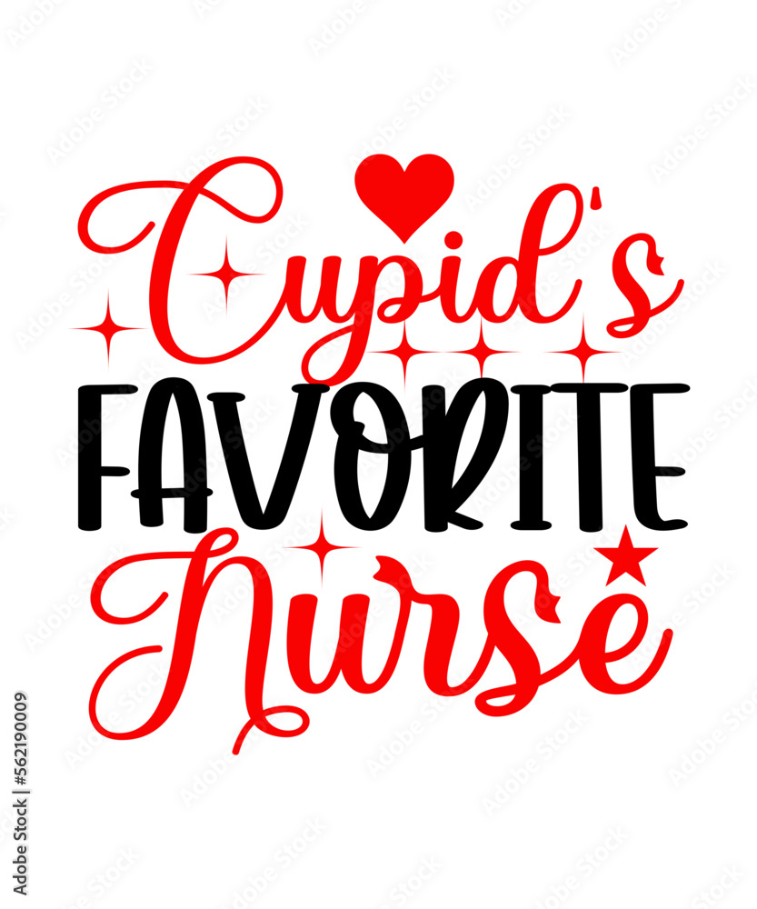 Cupid's Favorite Nurse SVG Designs