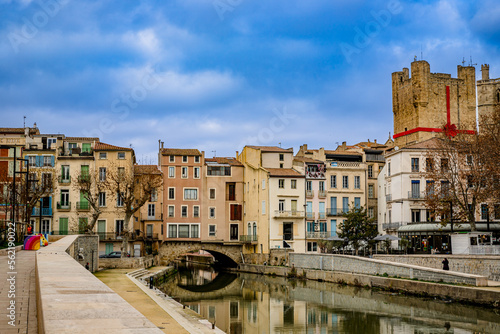 Le Canal de la Robine et le Pont des Marchands de Narbonne © Gerald Villena