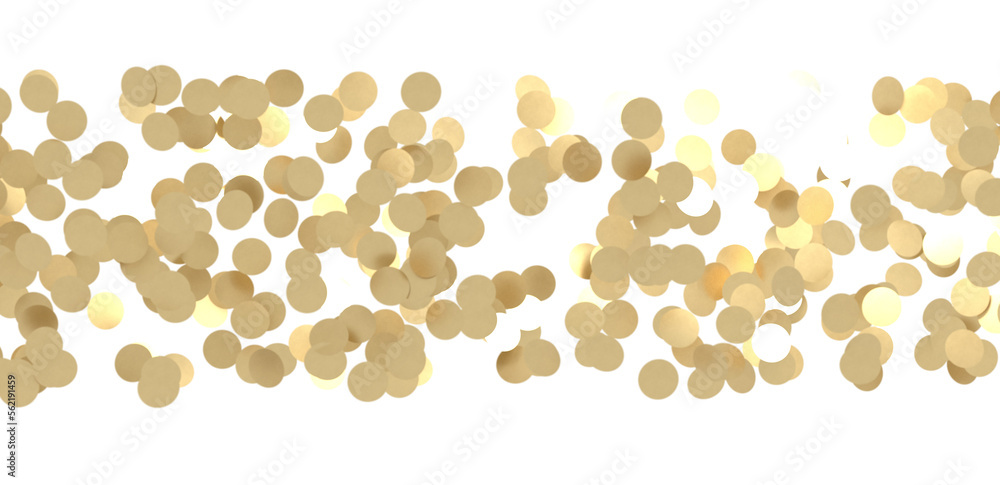 Gold confetti background, isolated on transparent background Gold confetti background, isolated on transparent background
