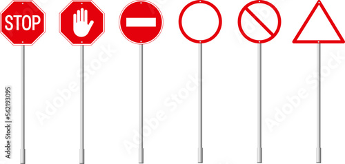 Stop sign vector image illustration. Forbidden sign. Hand prohibited. Forbidden access. Symbol ban entry. Icon no entry. Vector illustration isolated on white background.