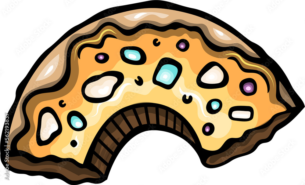 Sweet Donut cartoon funny colorful illustration Sweet Donut cartoon funny colorful illustration
