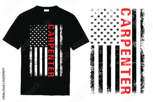 Carpenter 4th of July T Shirt Design