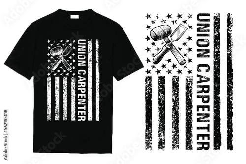 Union Carpenter T Shirt Design
