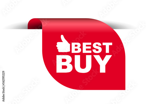 red vector illustration banner best buy