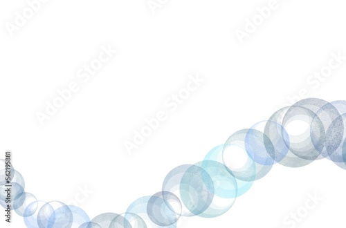 Abstract bubble water on white background, water flowing background, blue abstract powerpoint template, clean and simple background.