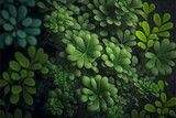 ﻿A close up of some plants - Generative AI