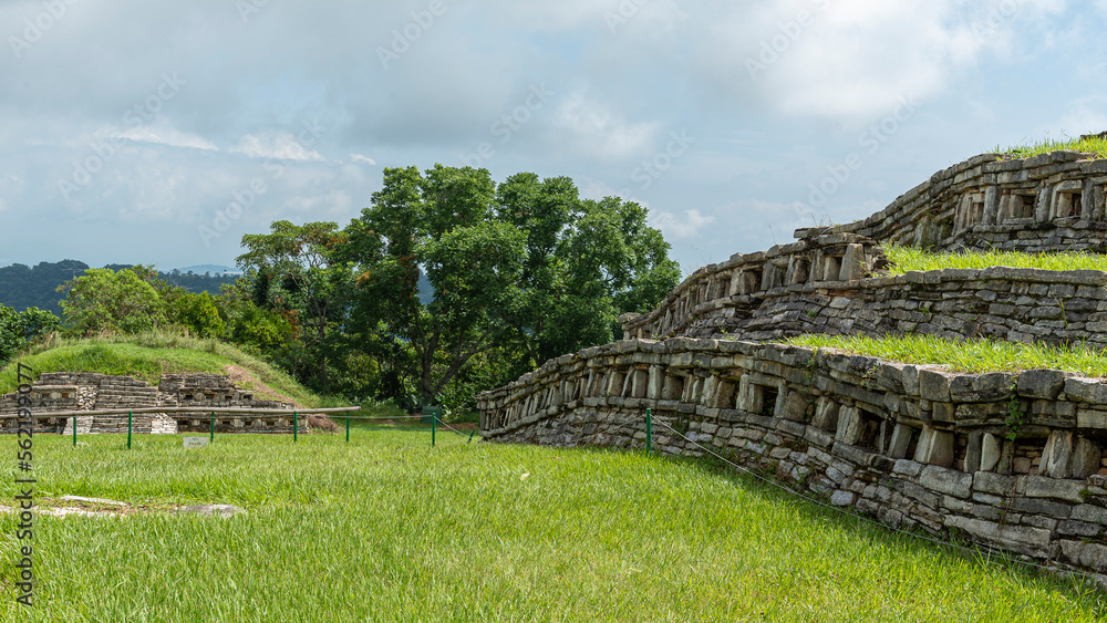 Antiguas ruinas totonacas de Yohualichán en México