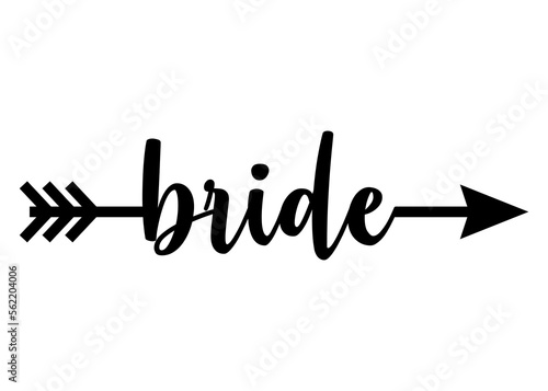 Letras de la palabra bride en texto manuscrito con forma de flecha © teracreonte