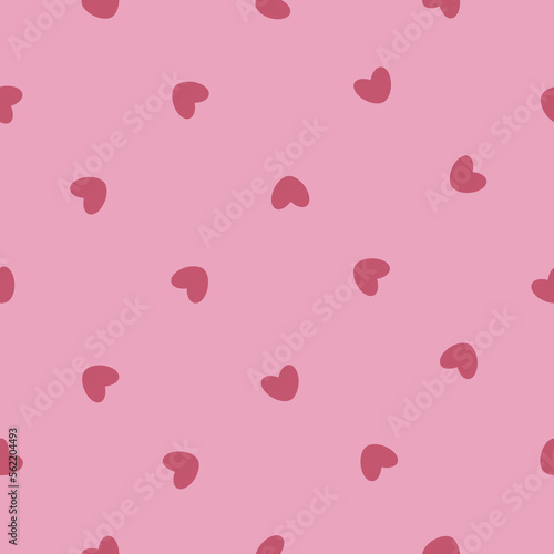 holiday vector red hearts seamless pattern