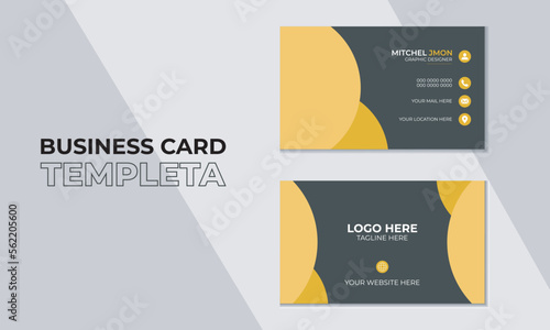 Modern Business Card, Business Card Template, Business Card, Business Card Design, Creative   Business Card Design, Double-sided creative business card template.