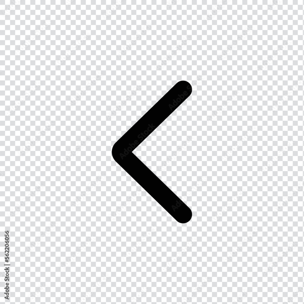 Left arrow outline icon in transparent background, basic app and web UI bold line icon, EPS10 Left arrow outline icon in transparent background, basic app and web UI bold line icon, EPS10