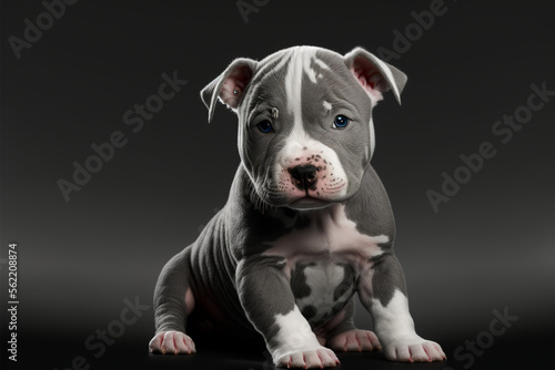 American Bully Puppy, Baby, Babe, Dog (Cute Breed Pet)