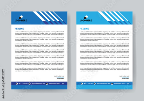 web design letterhead  template