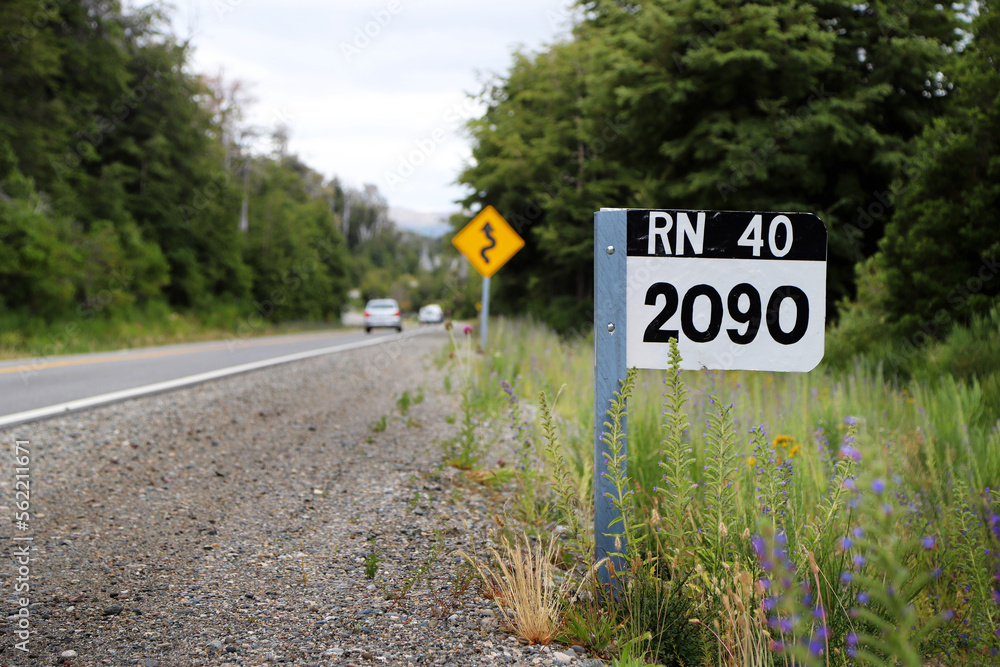 Fototapeta premium Signpost for National Route 40, also known as RN40 or 