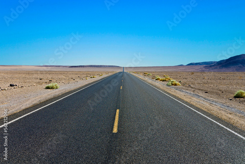 driving on the Interstate 187 in Death valley