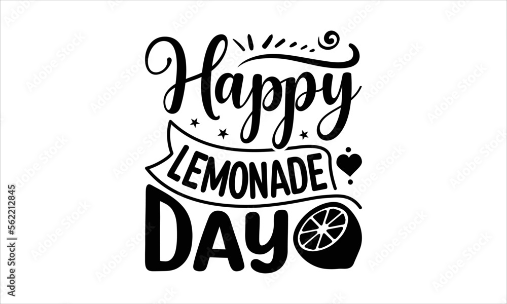 Happy lemonade day Lemonade Tshirt design, Lettering design for