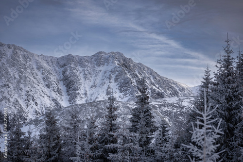 Fototapeta Naklejka Na Ścianę i Meble -  Winter landscape of snowy Tatry Mountains. Poland