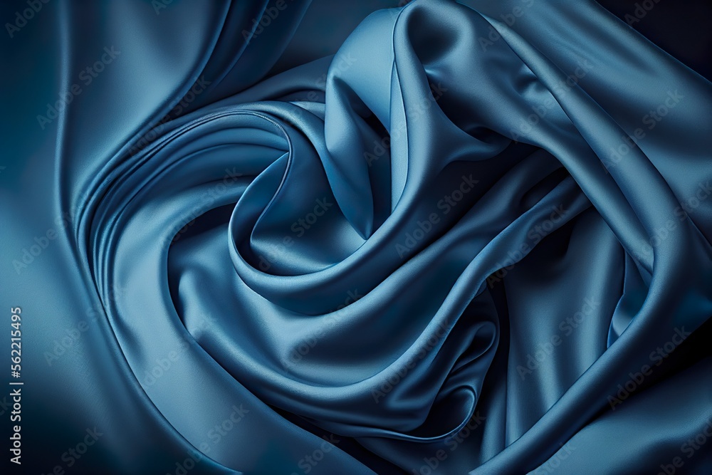 Obraz premium blue silk background