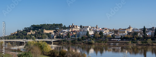 A panoramic view of the city Badajoz in Extremadura, Spain