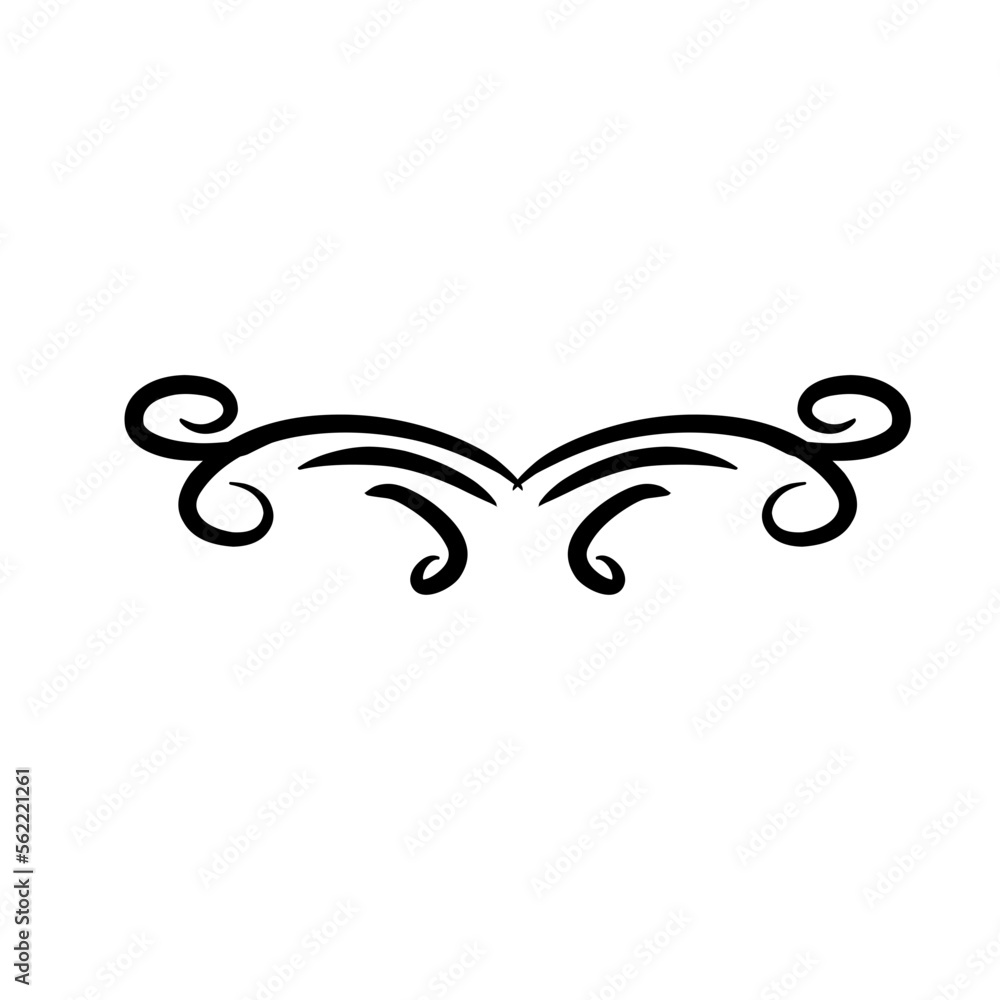 Calligraphic hand drawn divider Calligraphic hand drawn divider