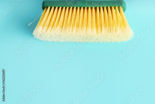 Brush for cleaning on color background