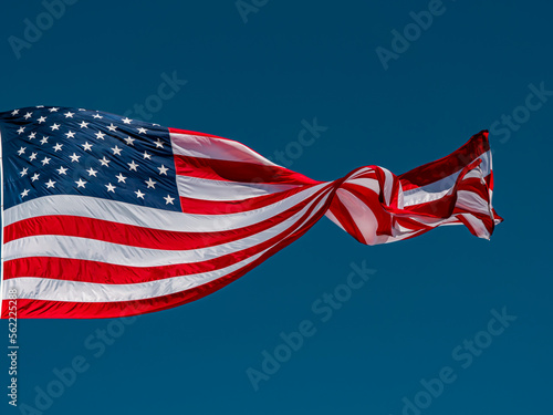 American Flag in the Wind 02