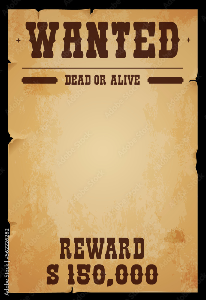 Specchio Da Bar Close Up – 'Wanted Dead Or Alive' – Nero, Design Western, Decorazione Per Pub E Whisky