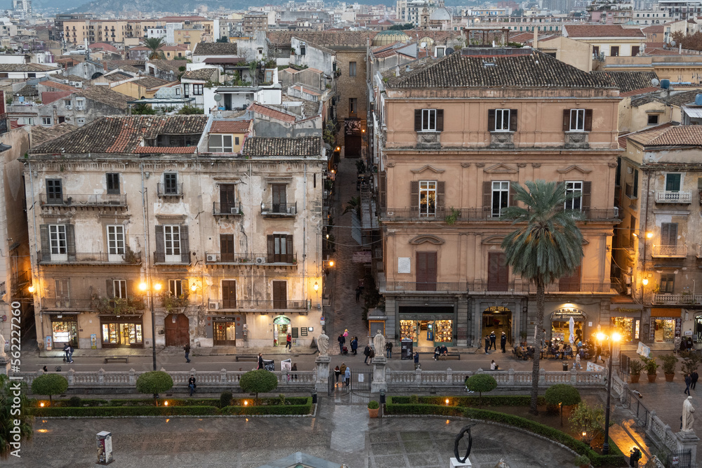 Palermo vista dall'alto della Cattedrale