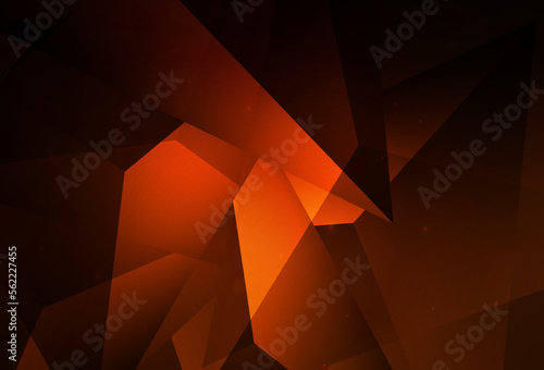 Dark Red vector Beautiful colored illustration with blurred circles in nature style.