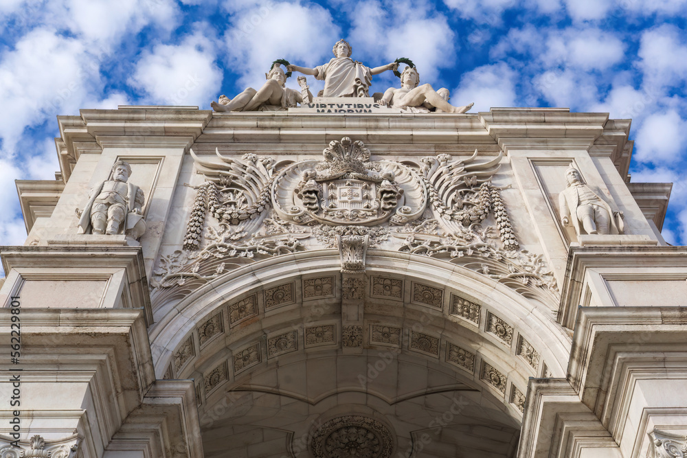 Fototapeta premium Arc de Triomphe on Rua Augusta in Lisbon